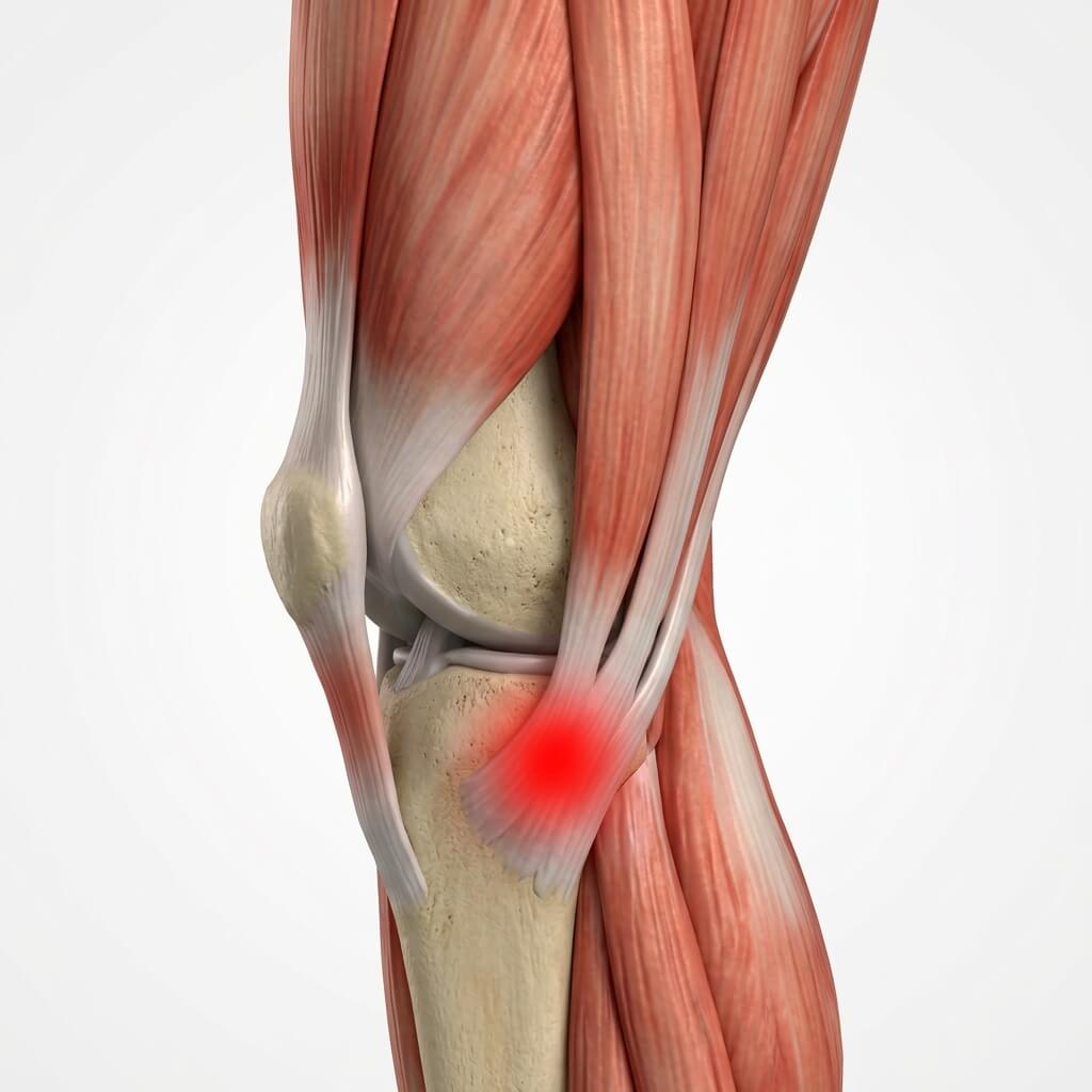 Schematische Darstellung Patellaspitzensyndrom