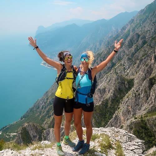 Influencerinnen Magdalena Kalus & Anja Kaiser von @youareanadventurestory Bild der beiden "You Are an Adventure Story"-Frauen auf einem Berggipfel