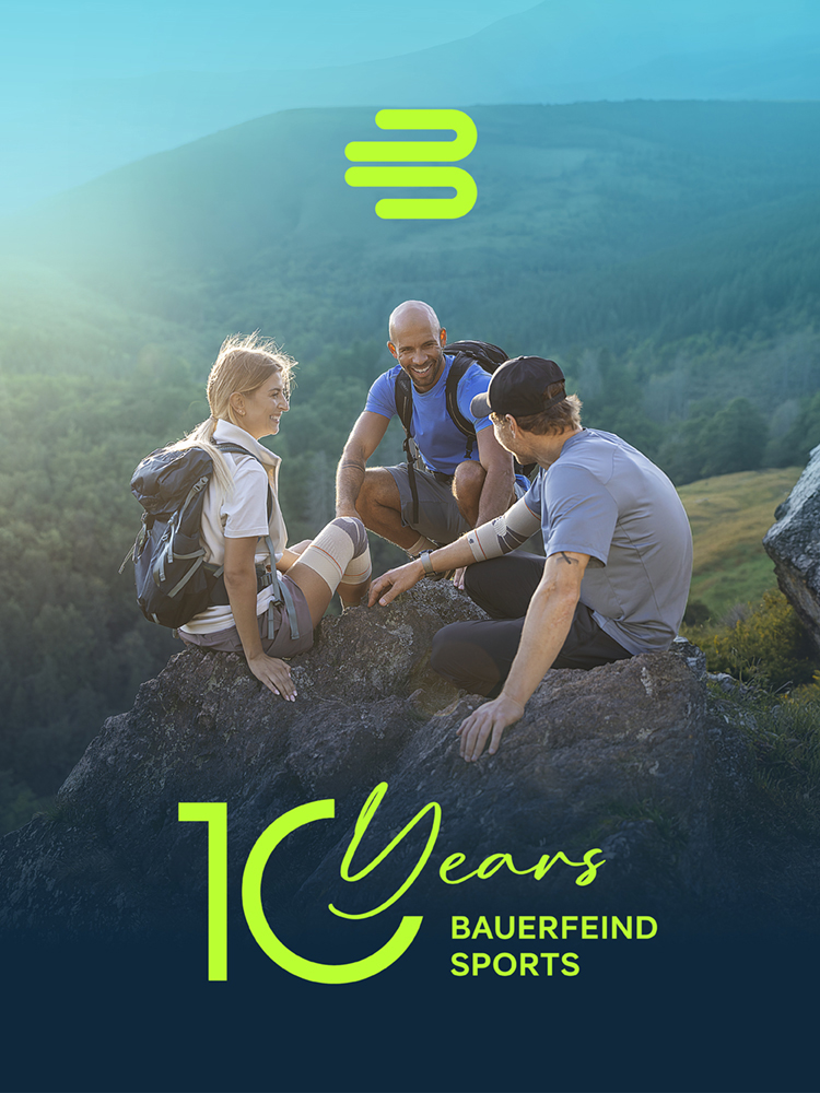 Bauerfeind Sports 10 Years Banner