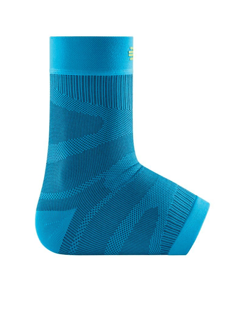 Eine Bandage für das Sprunggelenk die eine kompressive Wirkung hat.
