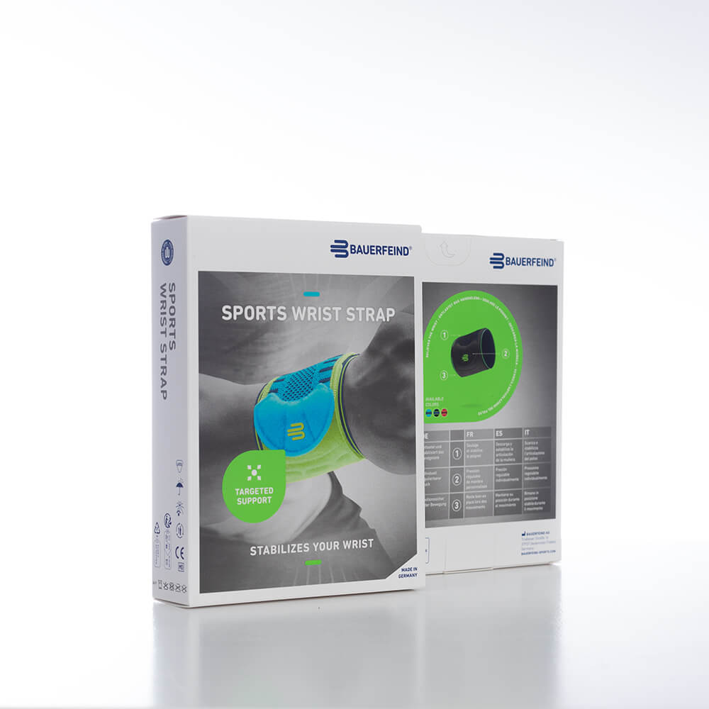 Sportbandage fürs Handgelenk mit individuell einstellbarem Gurt